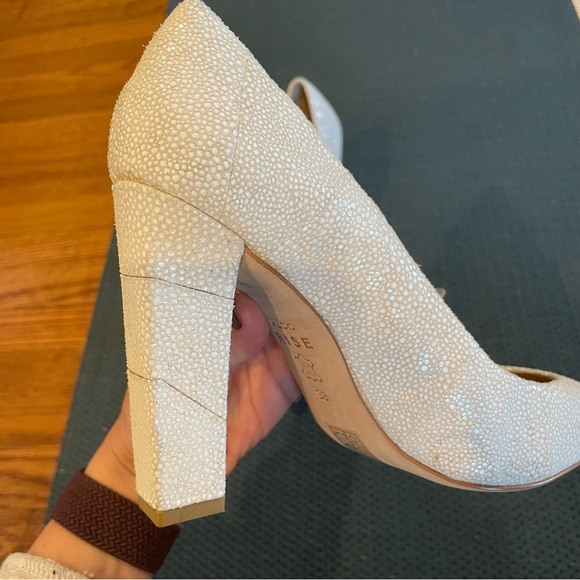 Aldo Rise x Preen by Thornton Bregazzu Pravda Leather Suede Pump 7.5 38 - Picture 10 of 12